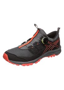 asics, Herren Laufschuhe 'Gel-Fujirado', Dunkelgrau / Rot