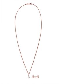 Diamore, Damen Schmuckset 'Solitär', Rosegold