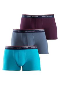 Tommy Hilfiger Underwear, Herren Boxershorts 'Trunk', T&uuml;rkis / Taubenblau / Burgunder