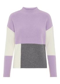 Véro Moda VERO MODA, Damen Bluse 'Block', Anthrazit / Helllila / Weiß