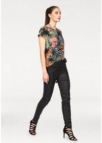 Laura Scott, Damen Blusenshirt, Mischfarben / Schwarz