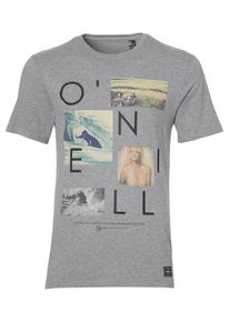 O`Neill O'NEILL, Herren T-Shirt 'Neos', Graumeliert / Schwarz