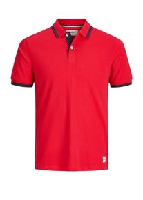 PRODUKT, Herren Poloshirt, Navy / Cranberry