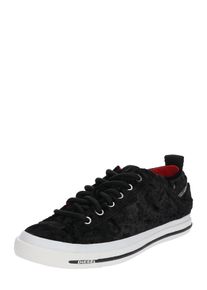 Diesel, Damen Low Sneaker 'Exposure', Schwarz / Weiß