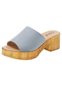 Heine, Damen Pantolette, Hellblau