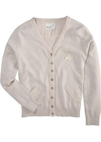 Marjo, Damen Trachtenstrickjacke, Beige
