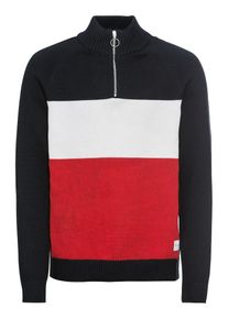 Only & Sons Only & Sons, Herren Pullover 'Clark', Navy / Rot / Wei&szlig;