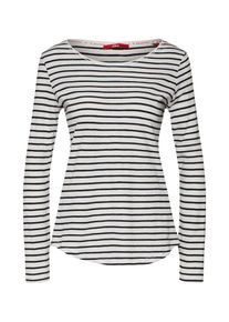 s.Oliver RED LABEL, Damen Shirt, Schwarz / Naturweiß