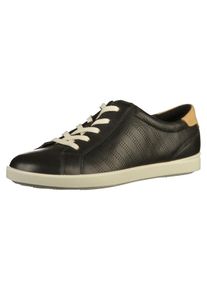 Ecco, Damen Sneaker, Beige / Schwarz / Weiß