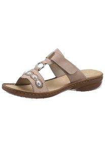 Rieker, Damen Pantolette, Puder
