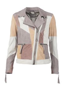 Maze, Damen Jacke 'Condega', Gold / Helllila / Pastellrot / Weiß