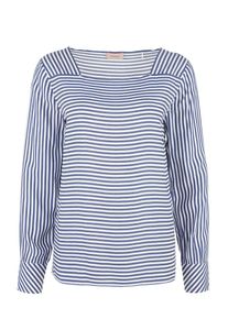 TRIANGLE, Damen Bluse, Blau / Weiß