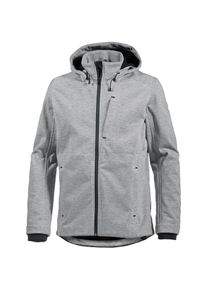 Scheck, Damen Softshelljacke, Hellgrau