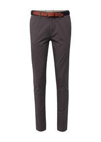 Selected Homme, Herren Hose 'SLHSLIM-YARD AOP QUIET SHADE PANTS W', Grau