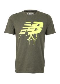 New Balance, Herren Sportshirt 'Tech', Hellgelb / Khaki