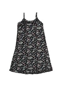 Blue Seven, Mädchen Jerseykleid, Rauchblau / Altrosa / Schwarz / Weiß