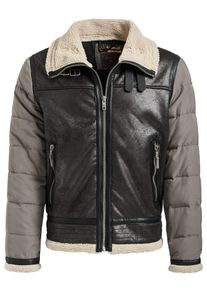 Khujo, Herren Jacke 'CARDS', Greige / Schwarz