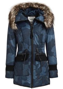 Khujo, Damen Parka 'RETRO BUGS2', Blau / Dunkelblau