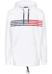 Tommy Jeans, Damen Freizeitjacke mit praktischer Kängurutasche, Weiß
