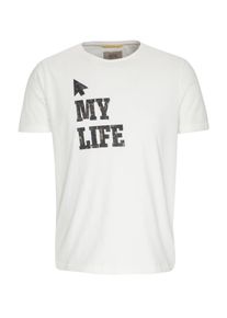 Camel Active, Herren T-Shirt, Beige / Schwarz / Weiß