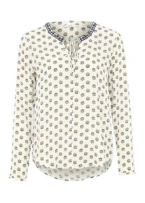EDC by Esprit, Damen Geblümte Bluse, Offwhite