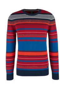 s.Oliver RED LABEL, Herren Pullover, Blau / Nachtblau / Braunmeliert / Rot / Orangerot / Weiß