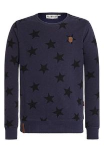 Naketano, Herren Sweatshirt 'Frittenklaus', Dunkelblau / Schwarz