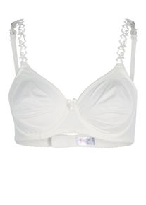 Nuance, Damen T-Shirt-BH ohne Schale, Wei&szlig;