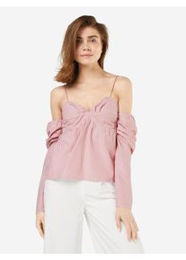 Bik Bok, Damen Shirt 'BT ROSA', Rot / Offwhite