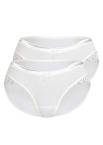 Sassa Mode Sassa, Damen Slip 'SHINY SATIN', Offwhite
