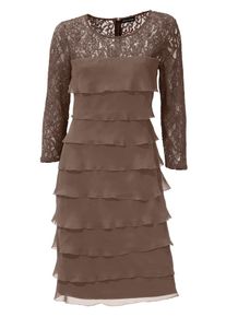 Heine, Damen Spitzenkleid, Mokka