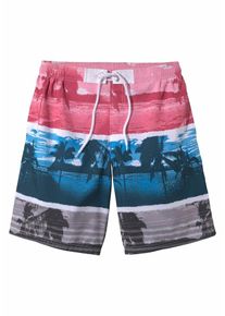 Buffalo, Herren Badeshorts, Blau / Mischfarben / Rot