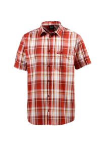 Jack Wolfskin, Herren Karohemd H'OT CHILI SHIRT MEN', Orangerot / Weiß