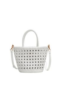 Mango, Damen Tasche 'Min Jane', Weiß
