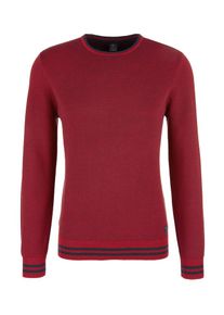s.Oliver RED LABEL, Herren Pullover, Taubenblau / Pastellrot