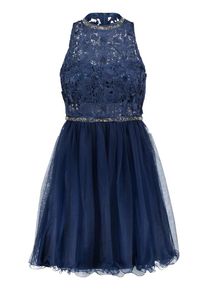 Vera Mont, Damen Cocktailkleid, Dunkelblau / Gold