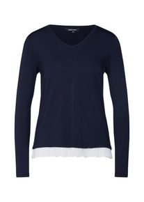 More & More MORE & MORE, Damen Shirt, Creme / Marine