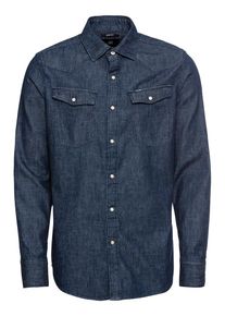 G-Star Raw, Herren Hemd '3301 slim shirt l\s', Blue Denim
