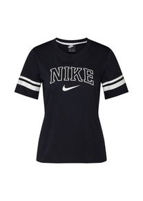 Nike Sportswear, Damen Shirt 'W NSW TOP SS VRSTY', Schwarz