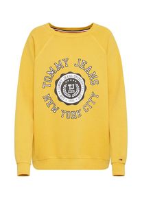 Tommy Jeans, Damen Sweatshirt 'TJW TOMMY STAMP LOGO SWEATSHIRT', Goldgelb