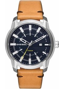 Diesel, Herren Quarzuhr 'ARMBAR', Braun / Cognac / Silber