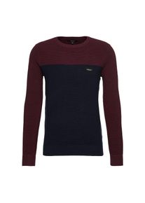 Iriedaily, Herren Pullover 'Auf Deck Stripe Knit', Navy / Weinrot