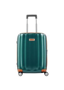 Samsonite, Herren Trolley 'Lite-Cube DLX Spinner', Smaragd / Dunkelorange