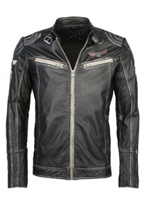 Maze, Herren Lederjacke 'Uwe', Schwarz