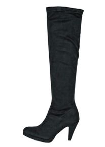 Heine, Damen Langschaftstiefel, Schwarz