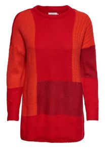 Only, Damen Pullover, Rot / Orangerot / Dunkelrot