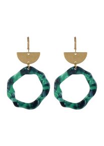 Fräulein Wunder Fräulein Wunder, Damen Ohrhänger 'Alexa', Grün