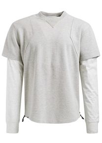 Khujo, Herren Sweatshirt 'TABU', Hellgrau / Graumeliert
