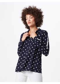 More & More MORE & MORE, Damen Bluse 'Dotted Active', Navy / Weiß