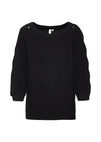 Q/S Designed By, Damen Pullover, Schwarz